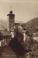 Brief Ansicht Stockalper - Palast, Brig 1923