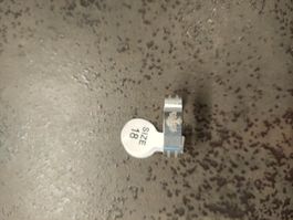 Silberfarbener Ring, Grösse 18, Neue , unisex