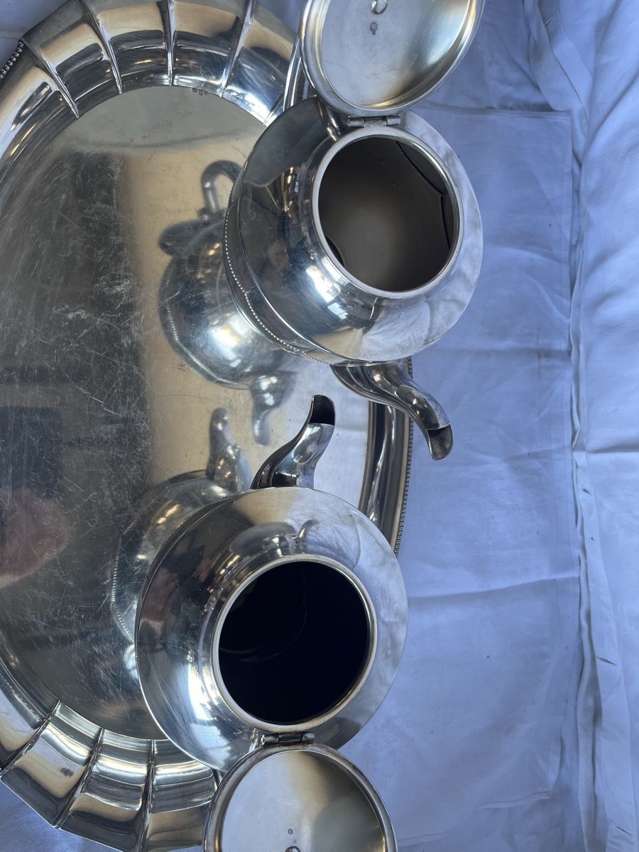 WMF Geschirrsets: WMF Teeservice versilbert 4-teilig mit Tablett gebraucht – Gebraucht aus Brienz BE von hey_z9vg 2