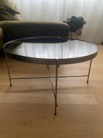 Schicker Couchtisch mit Spiegelglasplatte, Top Zustand!
