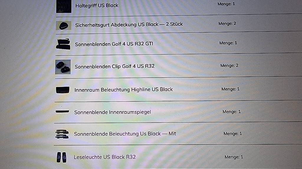 Volkswagen Tutti pezzi di ricambio auto: Black-Interieur Golf 4 / R32 – Usato da Beinwil am See venduto da BUBSI-CARS64