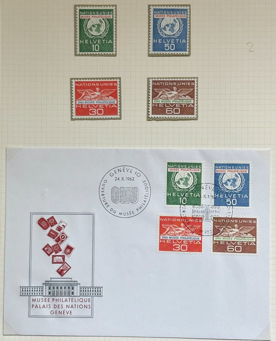 Alle Briefmarken: NATIONS UNIES – Gebraucht aus Ostermundigen von Wyatt-Earp