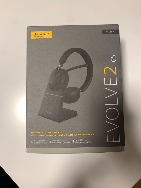 Jabra Kopfhörer: Jabra Evolve2 65 Headset, Kabellos, Wireless, Bluetooth – Neu und originalverpackt aus Solothurn von anj_5zhn