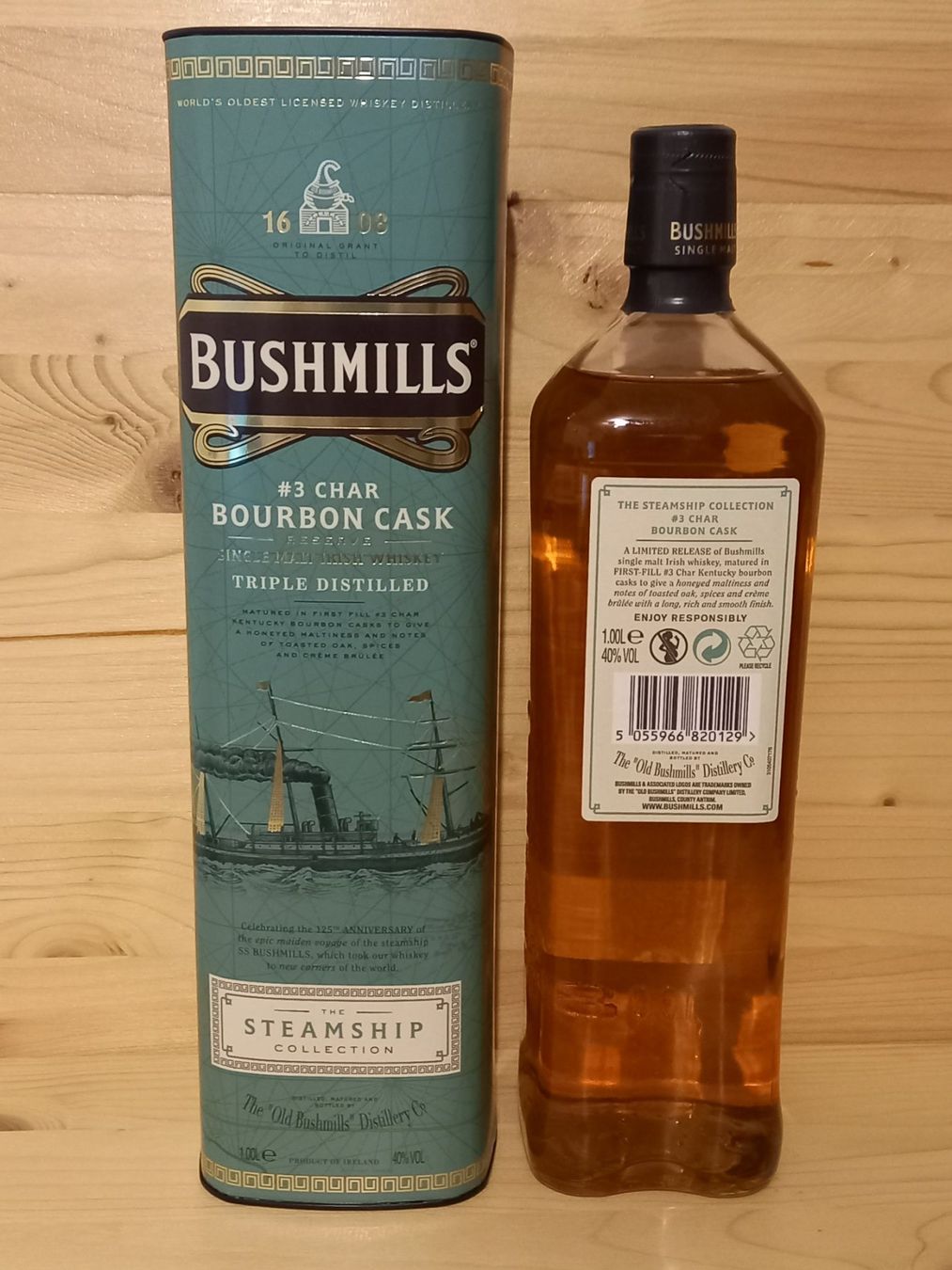 Bevande alcoliche: 1 Liter Bushmills Steamship Bourbon – Nuovo e nell'imballaggio originale da Bonaduz venduto da Motz 1
