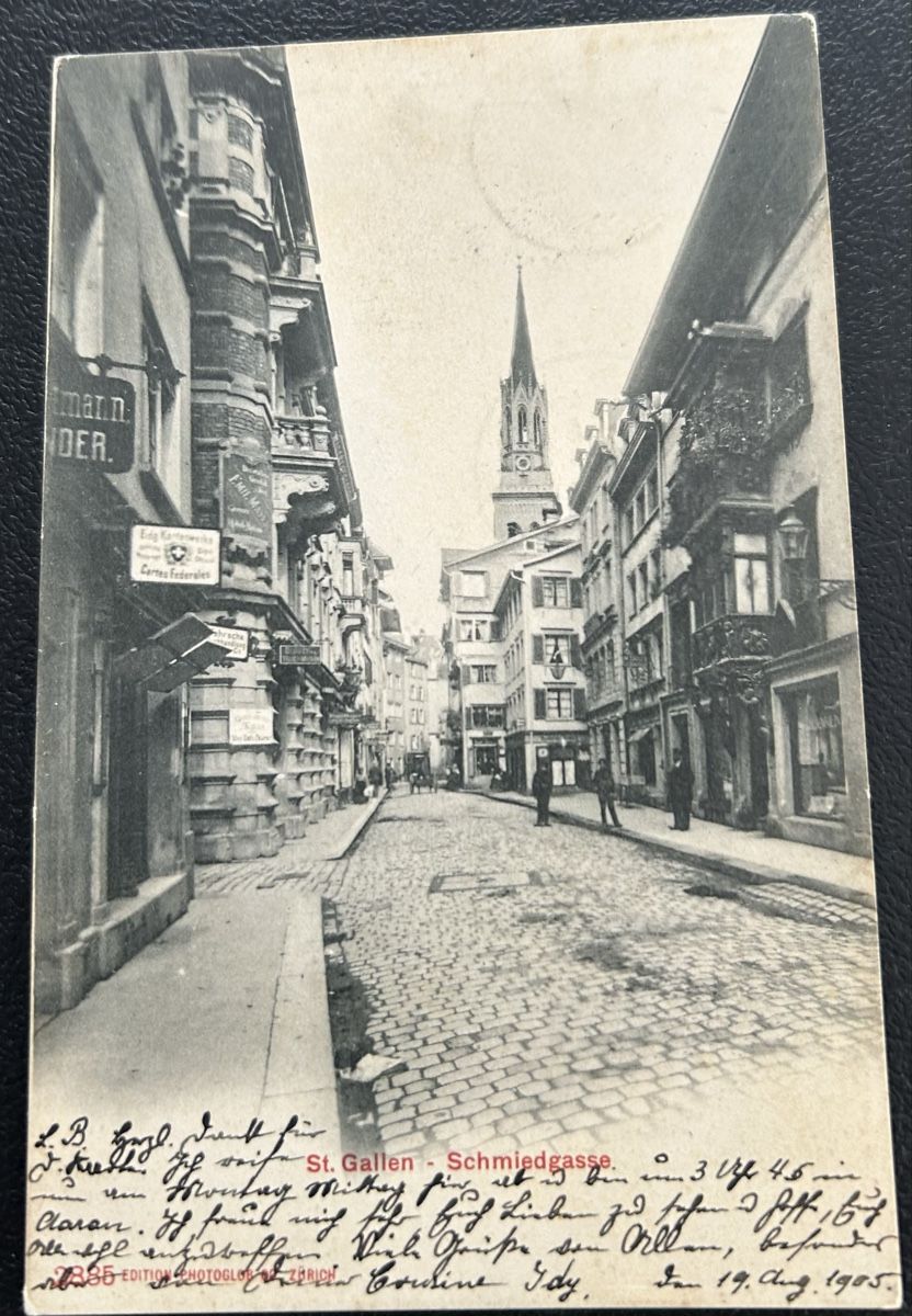 Ansichtskarten: St.Gallen Schmiedgasse – Gebraucht aus Horw von Tellbub