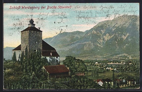 Cartes postales: Werdenberg bei Buchs, Ansicht vom Schlos – D'occasion à Berlin par bartko-reher