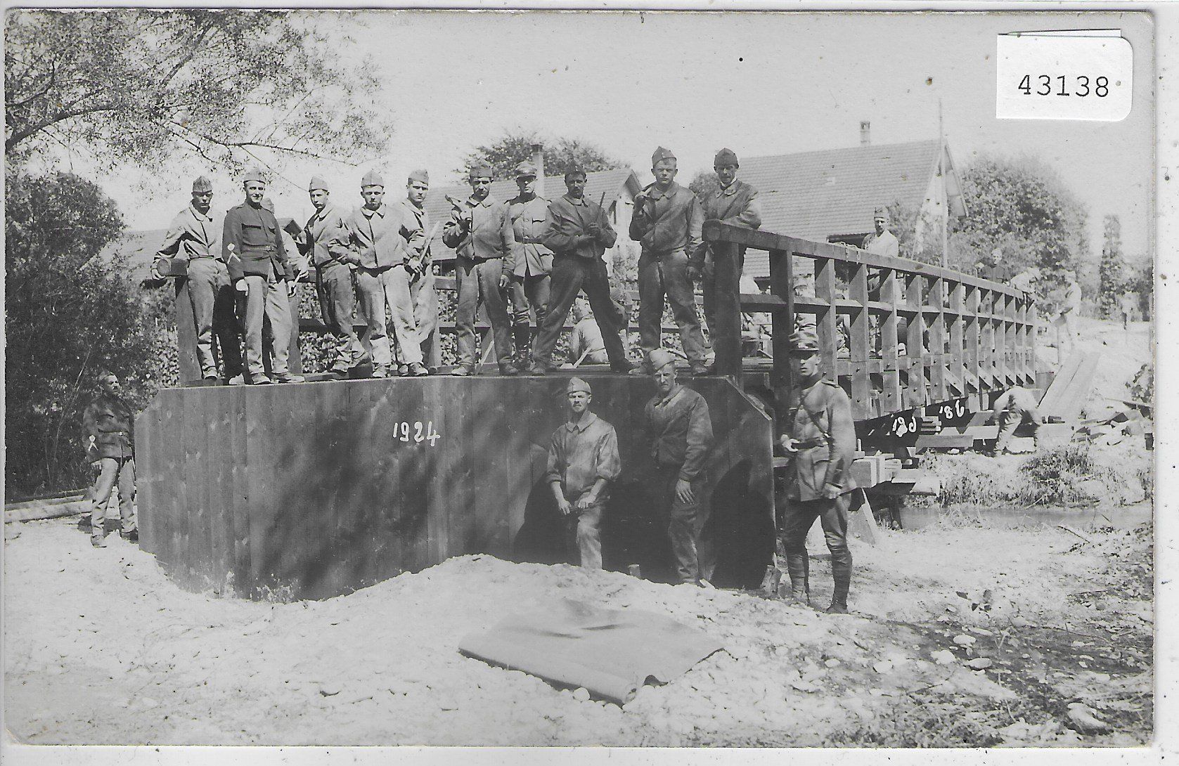 Cartoline postali: Armee Suisse -  Pontonier-Brücke - Arch – Usato da Ettingen venduto da Kartenplanet