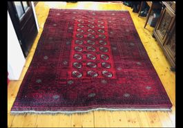 Vintage Afaghanischer Teppich 100% Wolle 