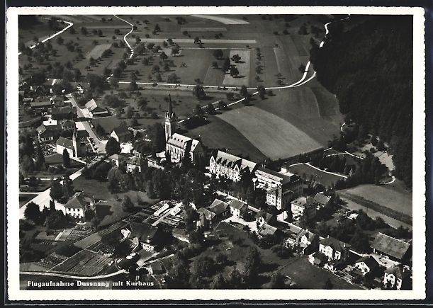 Cartoline postali: Dussnang, Ortspanorama mit Kirche und Kn – Usato da Berlin venduto da bartko-reher