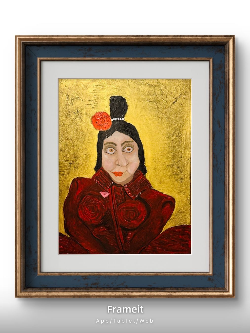Dipinti: Donna Rosa /Oil Bild/Kunst Doks – Nuovo e nell'imballaggio originale da Beromünster venduto da dok_b8mf 2