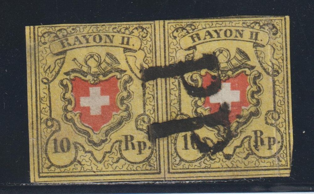 Rayon 16II E Typ 25 + Typ 26 (Paar) gestempelt / Befund (Gebraucht) in ...