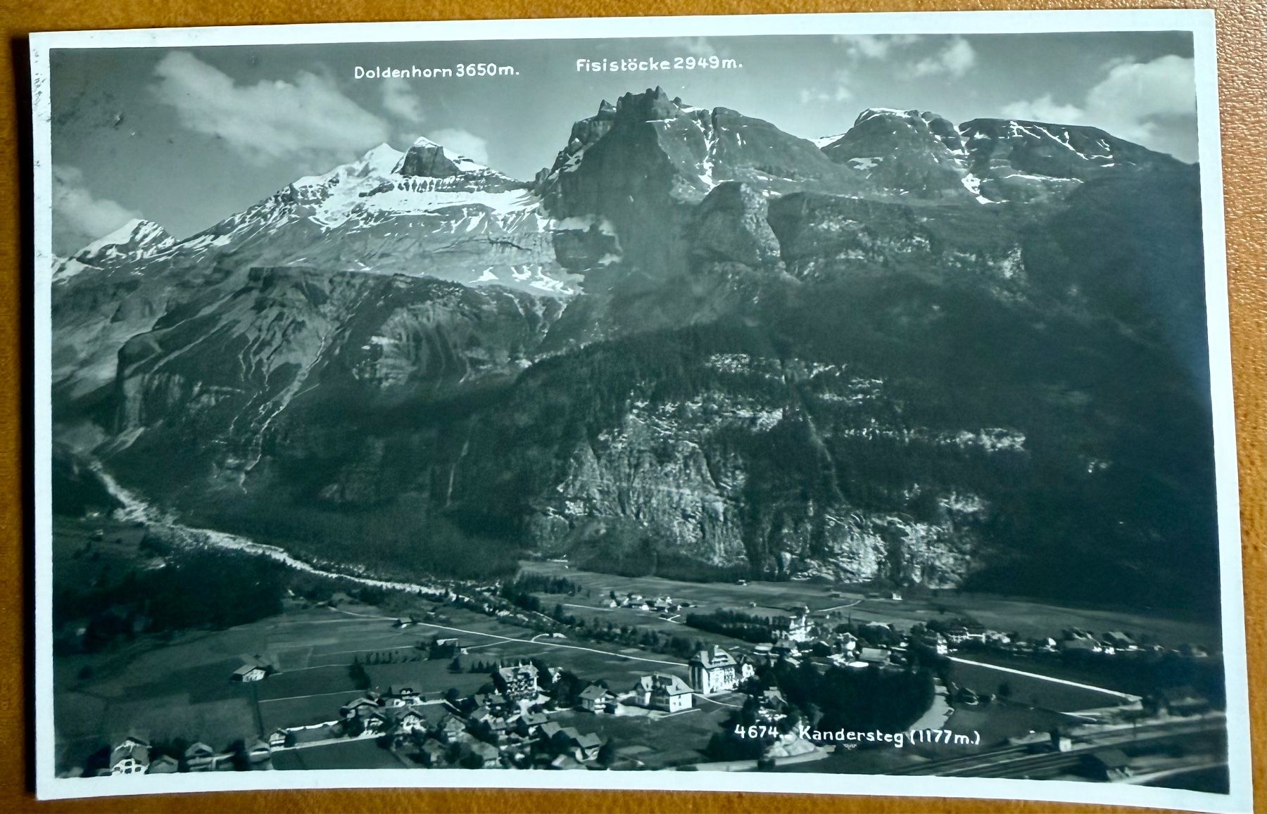 Cartoline postali: Kandersteg - Panorama. 1927 – Usato da Lutry venduto da Ediego