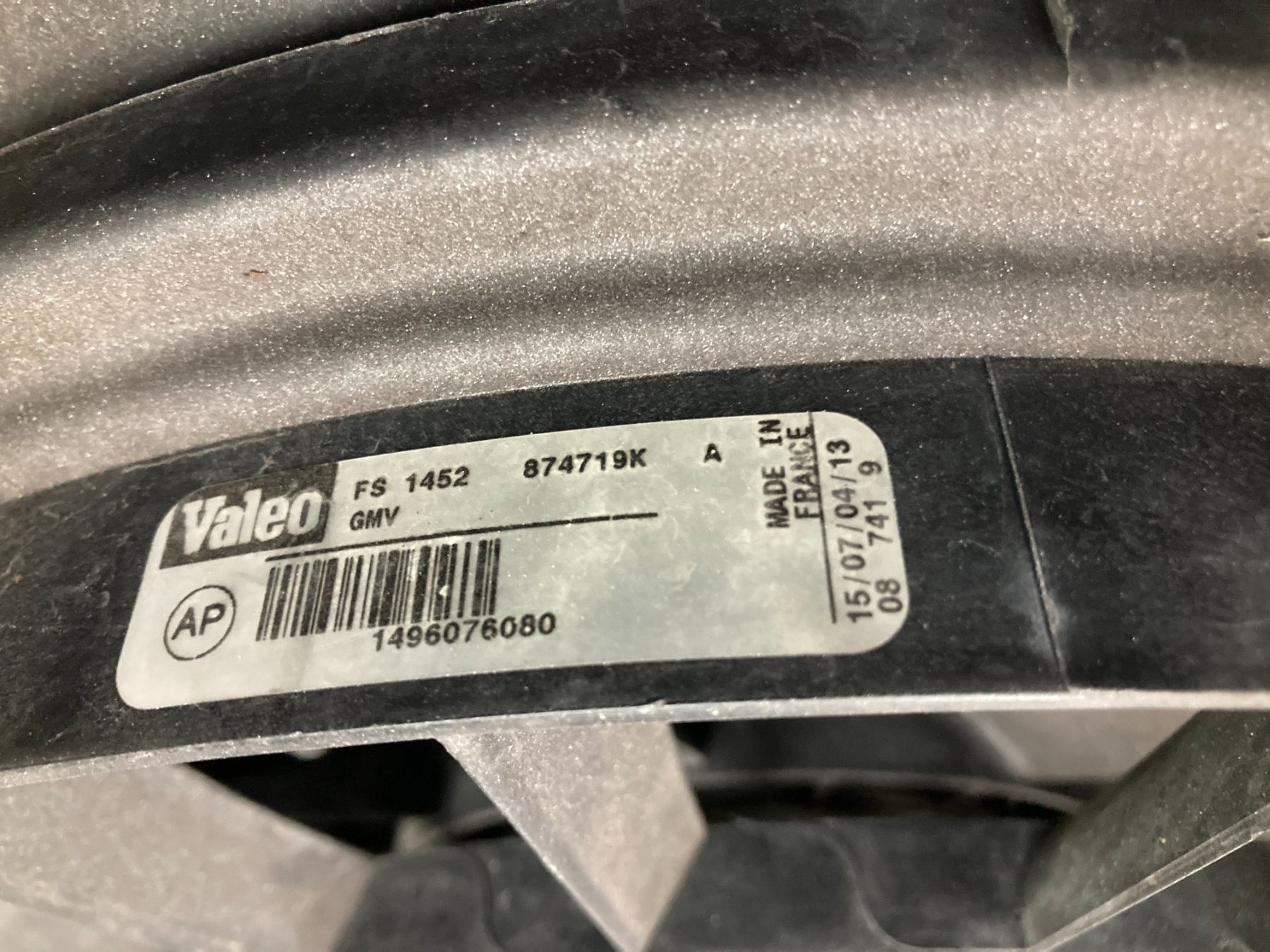 Citroën Tutti pezzi di ricambio auto: Valeo Kühlerlüfter Kühler Wasserkühler Occ Citroen Jumpy – Usato da Cham venduto da WB2223 1