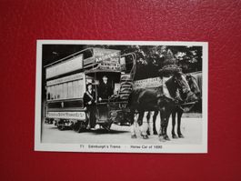 AK Tram Strassenbahn Edinburgh Pferdetram Horse Car
