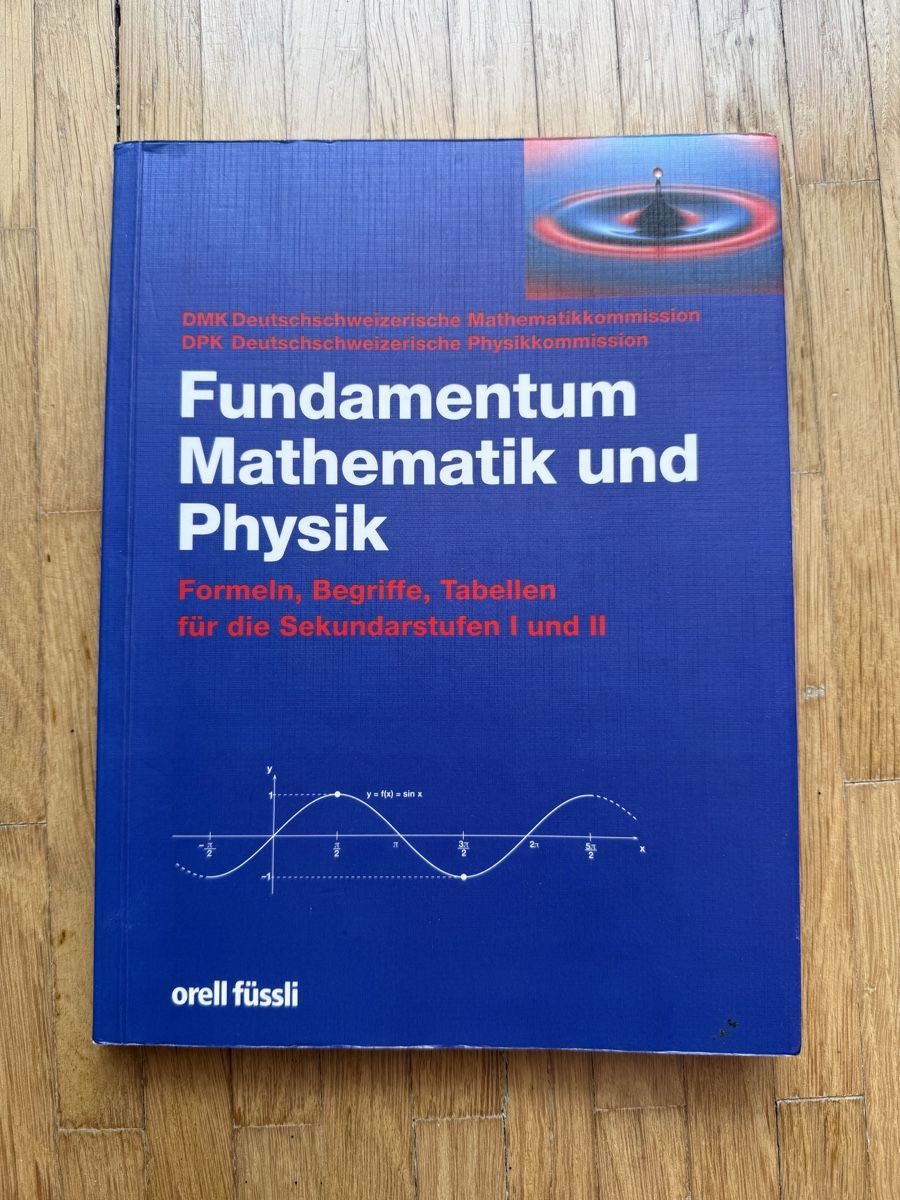 Bücher: Fundamentum Mathematik und Physik  – Gebraucht aus Zürich von Mat1908