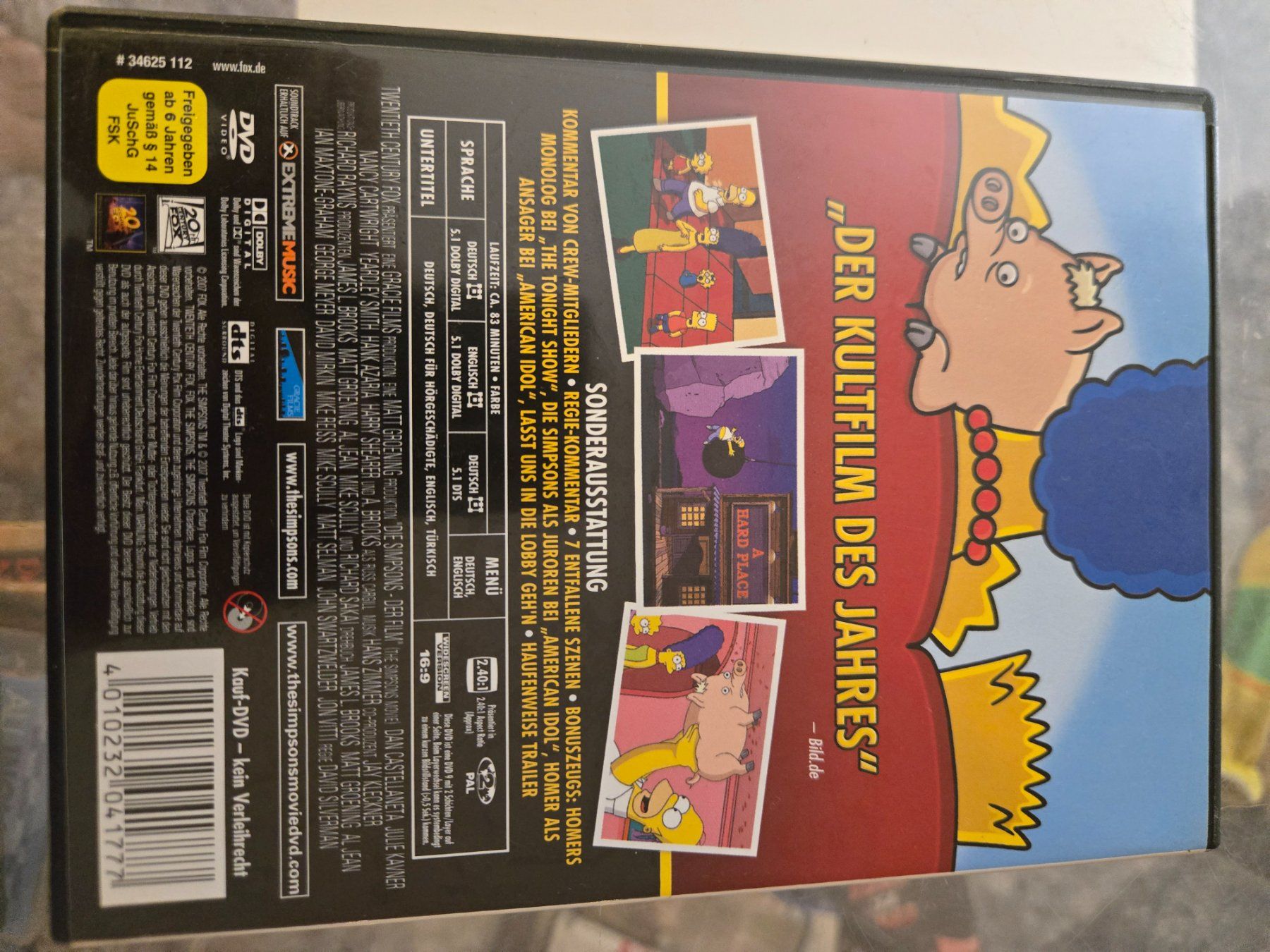 Tutti i DVDs: Die Simpsons - der Film DVD – Usato da Bussigny venduto da Kfdlt 1