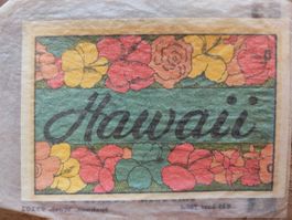 Lindgren-Turner Co. Abziehbild HAWAII -Blumen Original Verp.