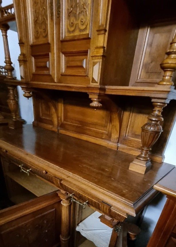 Büffets: Feudales Gründerzeit  Büffet aus Eiche. antik – Gebraucht aus Flums von Flumsantik 6