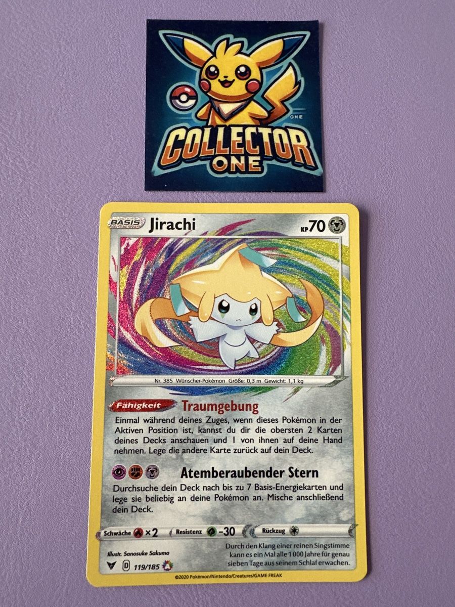 Pokémon Sammelbilder & Trading cards: Pokemon Jirach Amazing Rare Wunderschön 2020 – Neu (gemäss Beschreibung) aus Lommiswil von CollectorOne