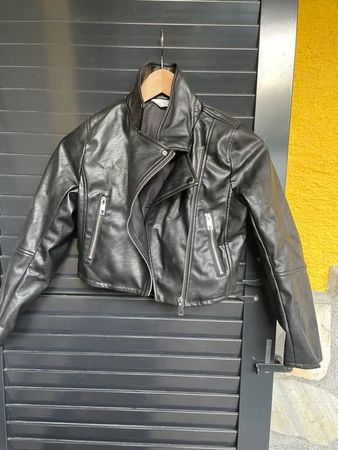 Kinder Mädchen Jacke Lederoptik NEU 140