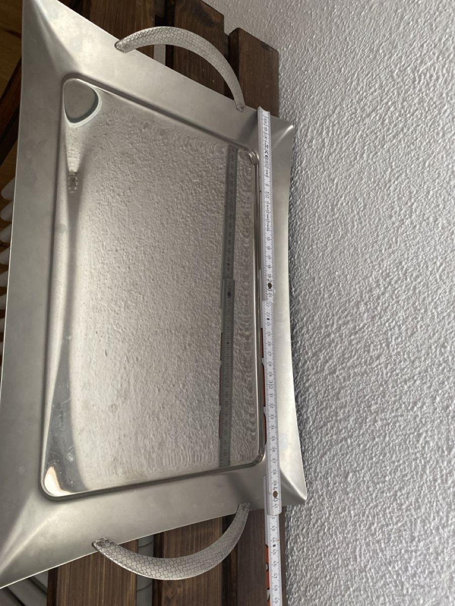 Tablet PC: Edelstahl Tablett Serviertablett Silber – Usato da Rubigen venduto da Mukuru 2