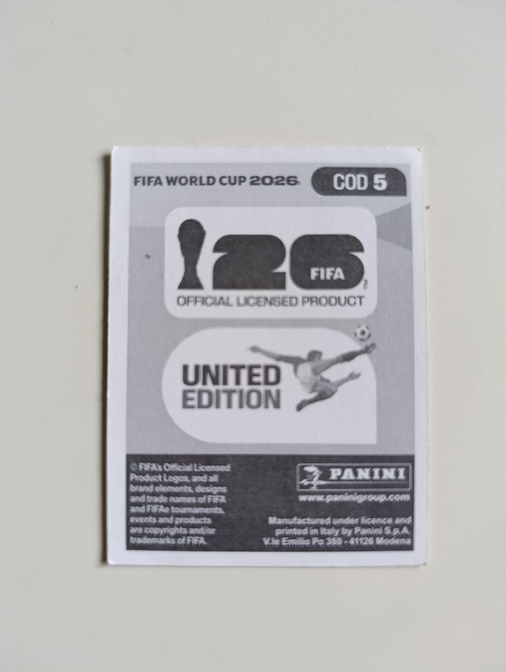 Panini Carte collezionabili: Panini World Cup 2026 COD 5 – Nuovo (secondo la descrizione) da Lavey-Village venduto da pas_7xd2 1