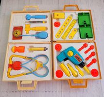 Von 1977 Fisher-Price Medical Kit und Tool Kit NEUWERTIG!