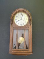 Antike Wanduhr (Regulator) mit Pendel, voll funktionsfähig