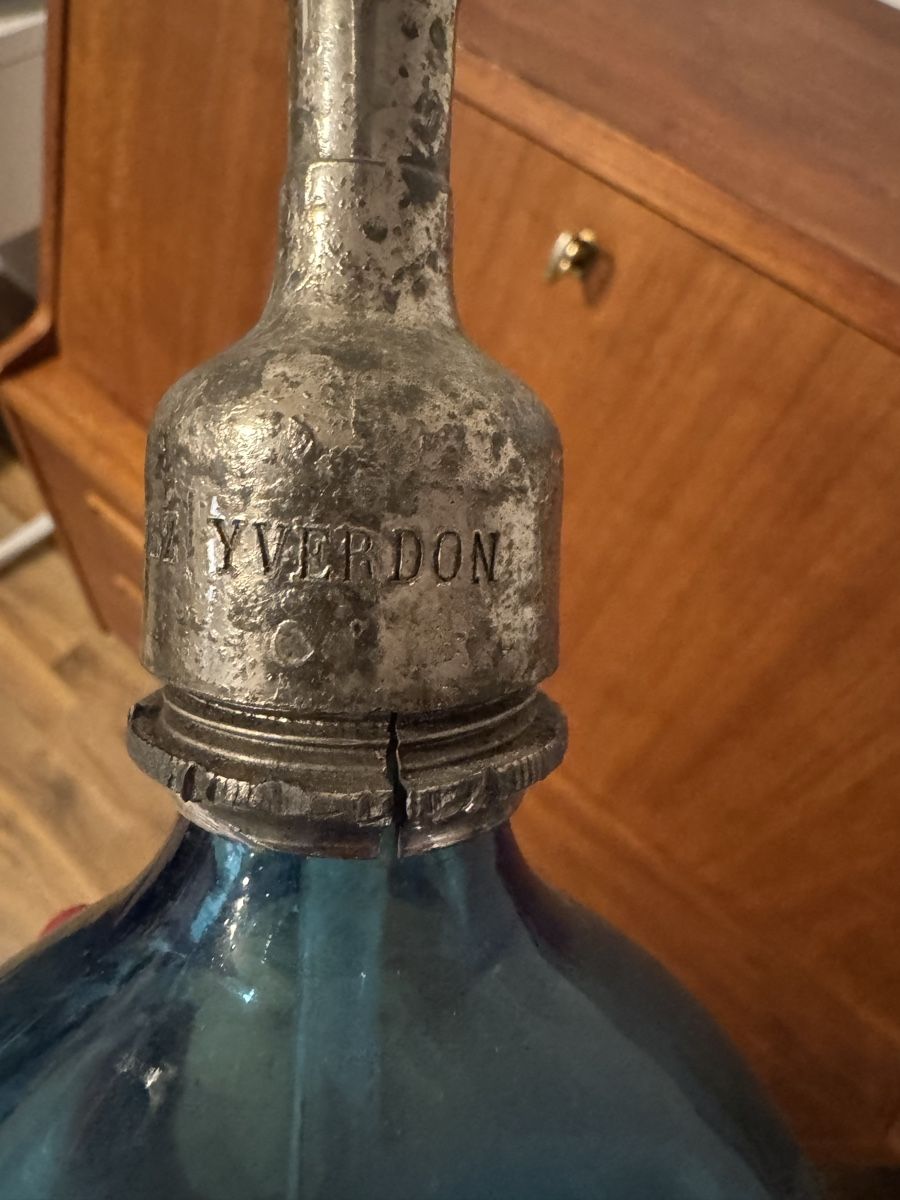 Bottiglie: Siphon vintage bleu Yverdon – Usato da Romont / BE venduto da kotao 4