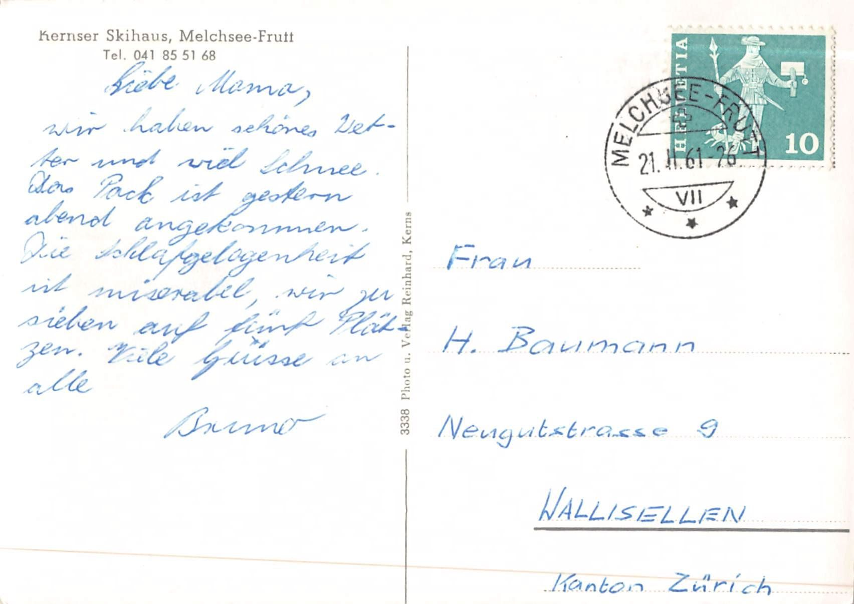 Cartes postales: 2x schöne, alte Ansichtskarten: Melchsee Frutt – D'occasion à Winterthur par SchatzchischtliWinti 3