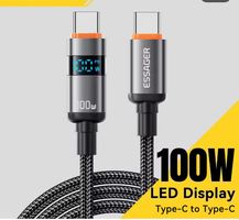 100W USB-C zu USB-C Kabel, Schnellladen, PD 5A, MacBook/iPad