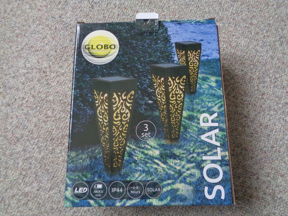 Boadw LED Solar Lampen voor Outdoor Solar Lights met 2 Modes Heldere, Warme Zonnepad Verlichting IP64 Waterdicht voor Outdoor, Achtertuinen, Tuinen, Gazon Verlichting 2-delig