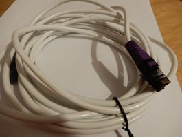 Netzwerkkabel Ethernetkabel Cat 5e weiss 3m guter Zustand