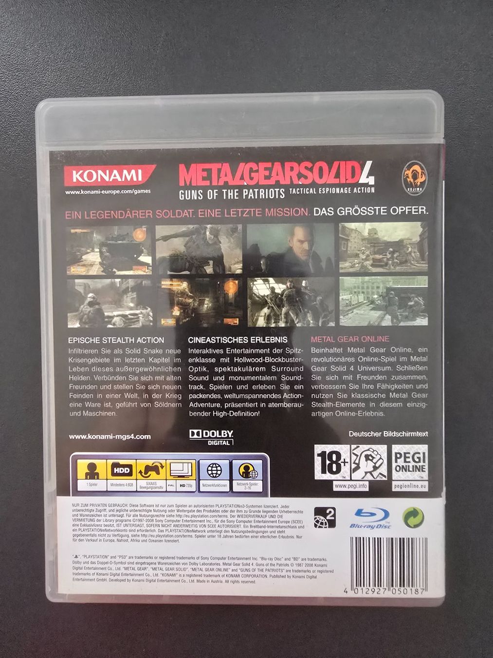 Sony Giochi: Metal Gear Solid 4 für PS3 – Usato da Chur venduto da 1996hiphop 1