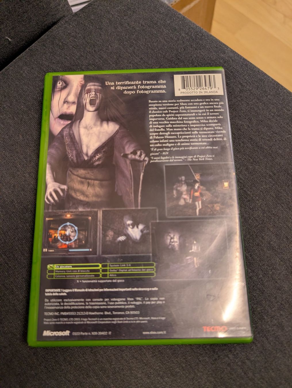 Giochi: Project zero Microsoft xbox – Usato da Giubiasco venduto da Ticinerd 1