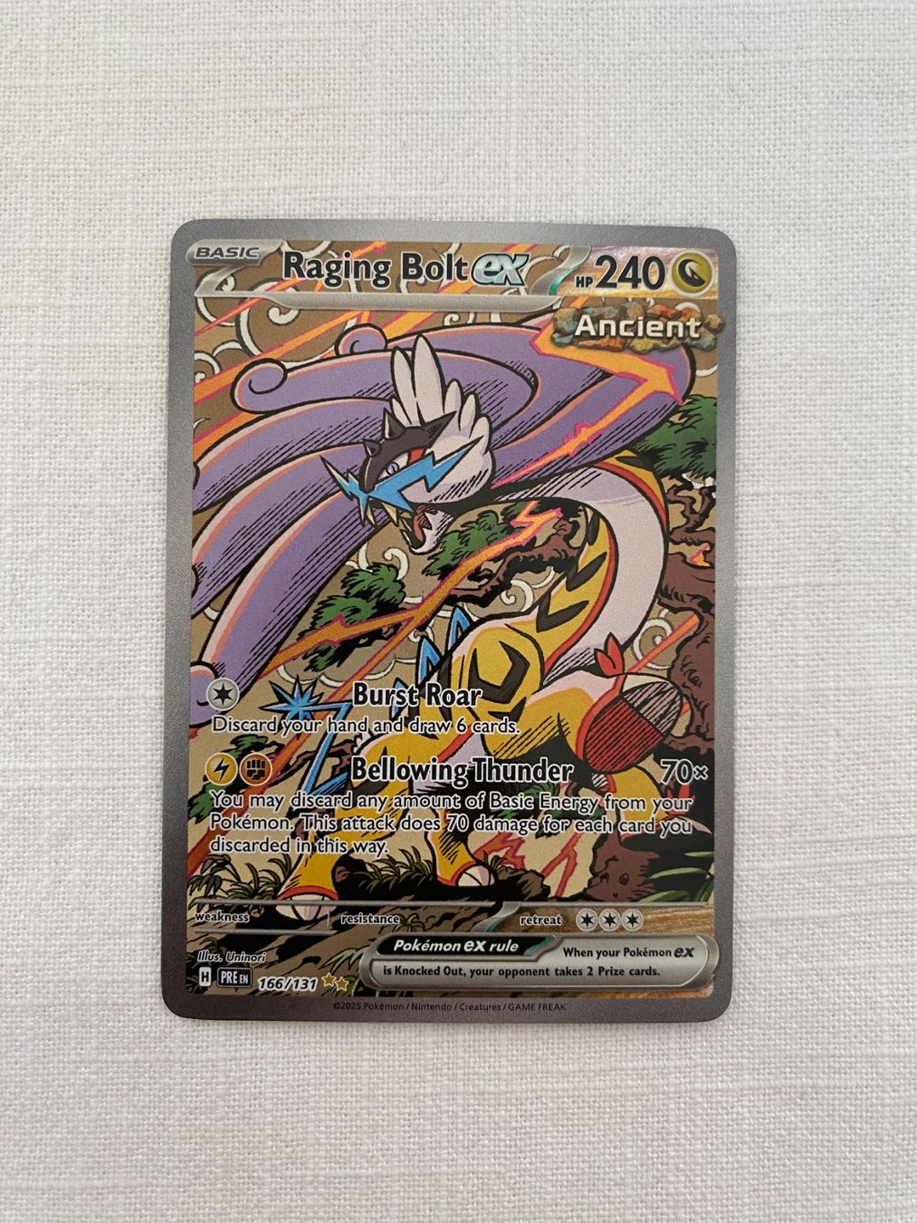 Pokémon Carte collezionabili: Pokemon / Prismatic Evolutions / Raging Bolt ex 166/131 EN – Nuovo (secondo la descrizione) da Rottenschwil venduto da Sigma_Freud 4