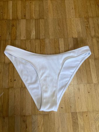 Weisse Highwaist Bikinihose Gr. L