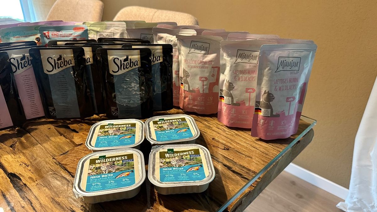 Nourriture: Katzenfutter Sorten Mix Mjamjam Sheba Wilderness unbenutzt – Neuf avec emballage d'origine à Egg b. Zürich par joh_nm2k 1