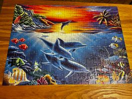 Puzzle Ravensburger Super 200 Delfin Leuchtet im Dunkeln