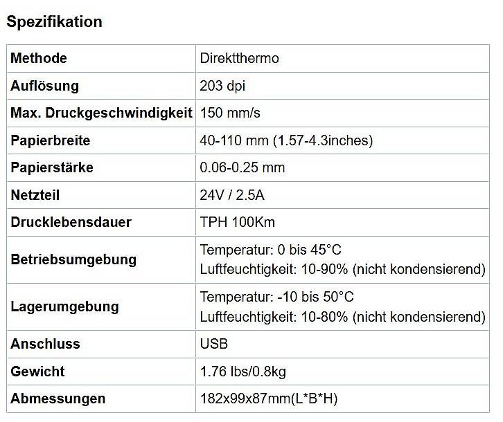 Stampanti: MUNBYN Etikettendrucker Label Printer ITPP130B Weiss – Usato da Hergiswil NW venduto da DME00 3