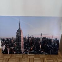 Tableau New York Empire State Building vue aérienne