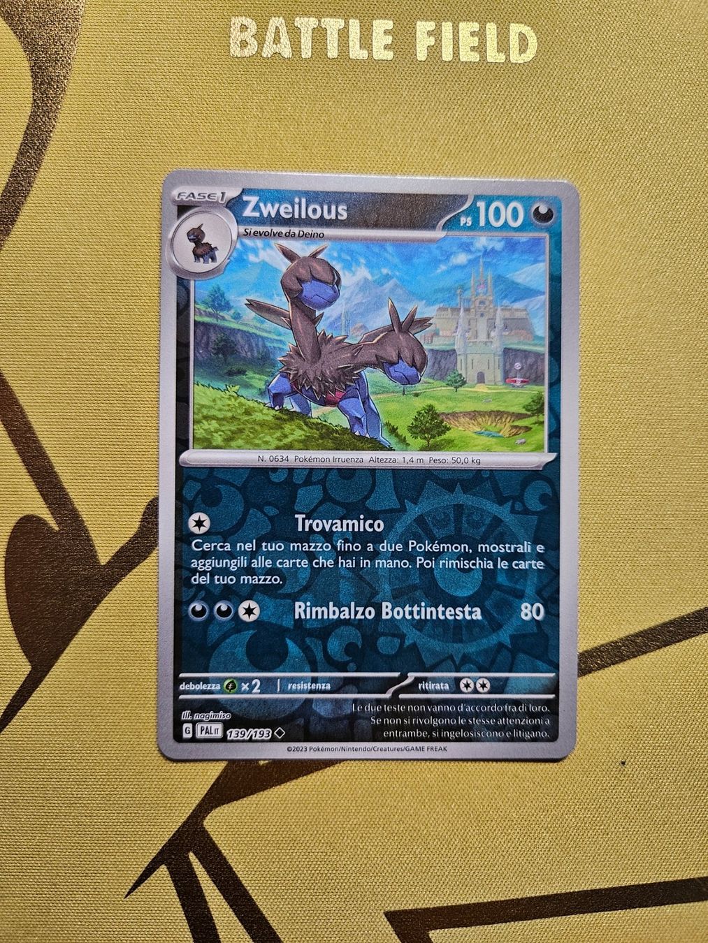 Pokémon Carte collezionabili: Paldea Evolved - Zweilous – Usato da Bellinzona venduto da Pokemarco