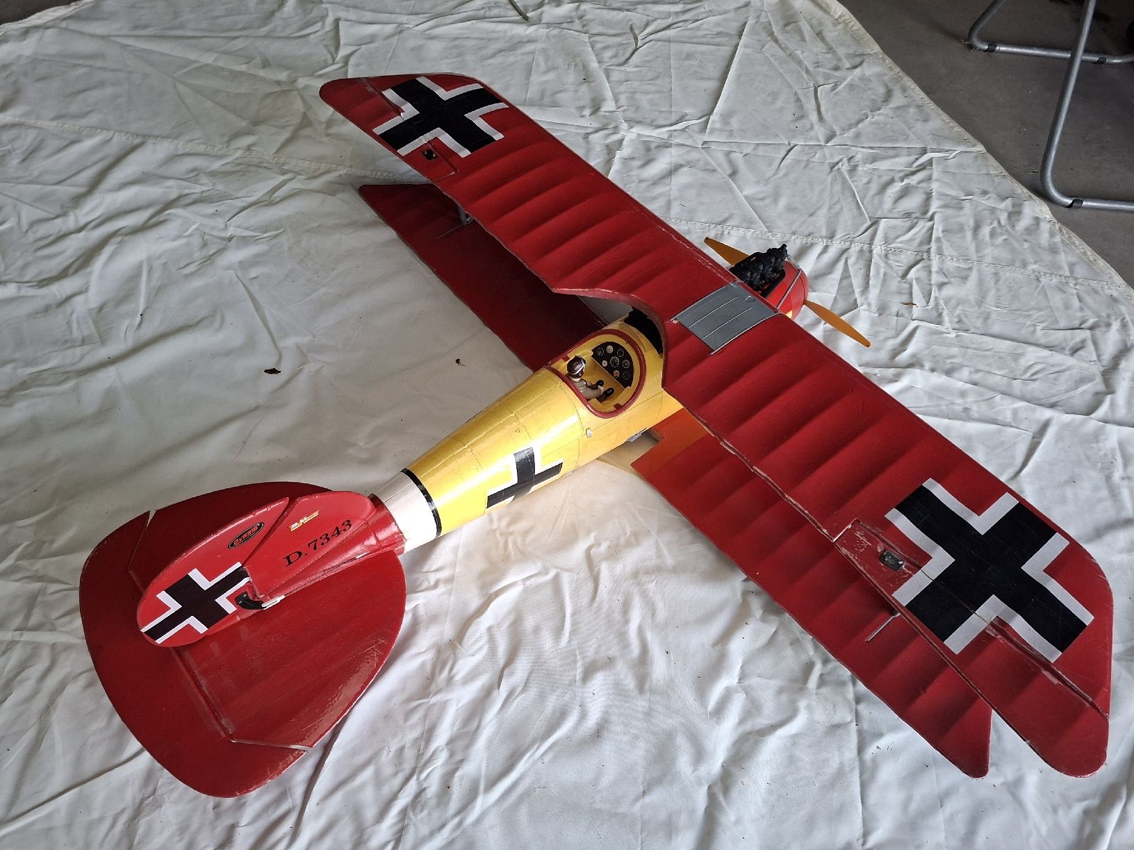 Modellbausätze & Standmodelle: RC Modellflugzeug Doppeldecker Albatros – Gebraucht aus Kallern von Slobsen
