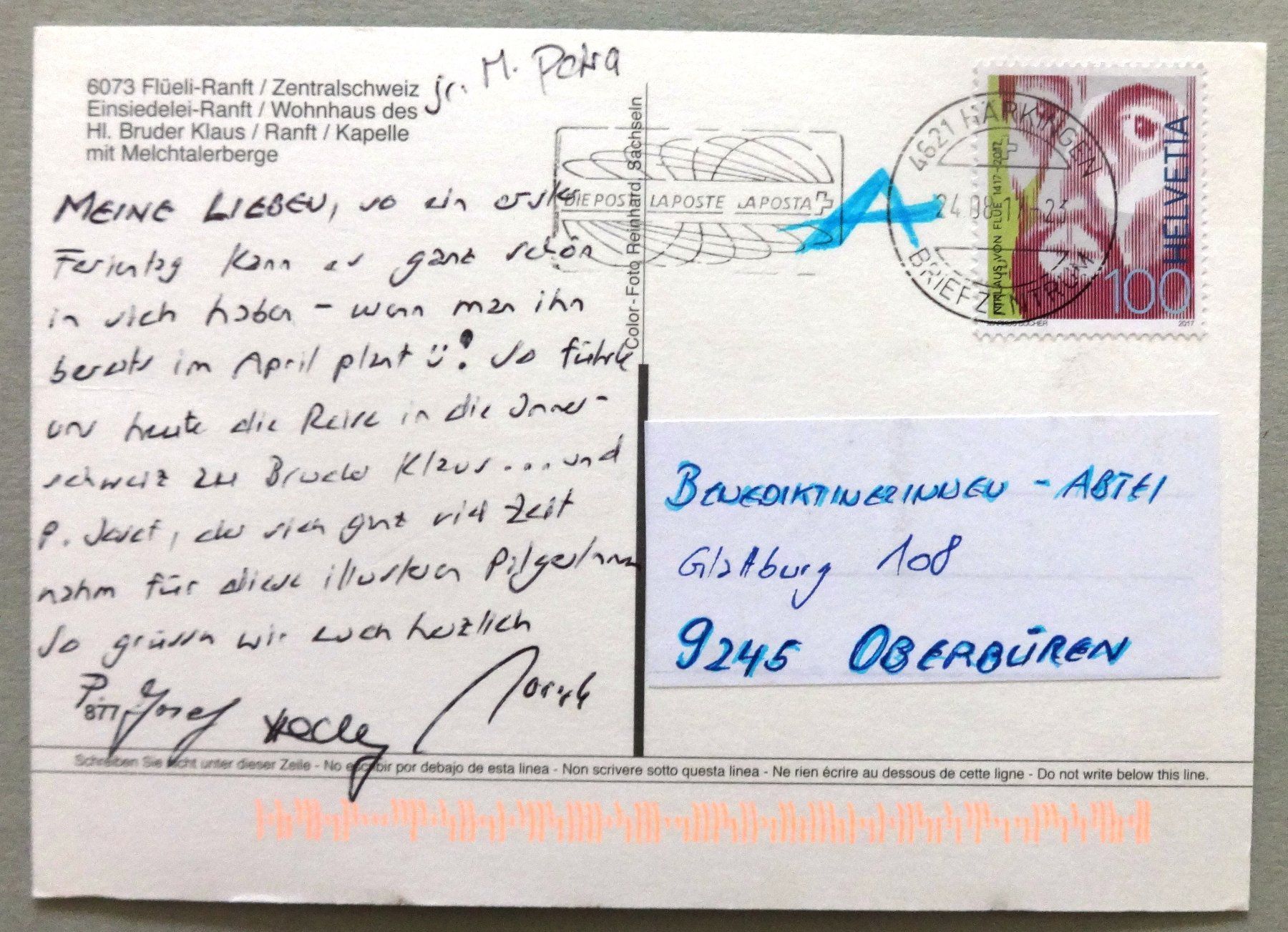 Cartoline postali: Flüeli-Ranft / Zentralschweiz – Usato da Fétigny venduto da Billy2miny 1