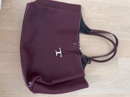 Original Tod’s Leder-Shopper Bordeaux 1 mal getragen