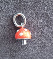 Silber Charm Pilz orange +Garantie