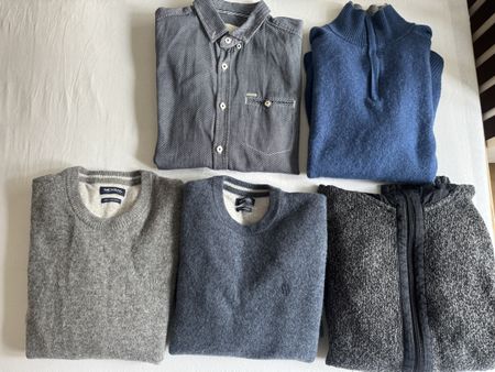 Hemden und Pullover Grösse M 5er Pack 