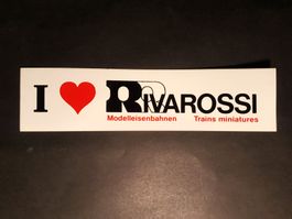 Autocollant, Aufkleber, sticker, I Love Rivarossi, 17 x 4 cm