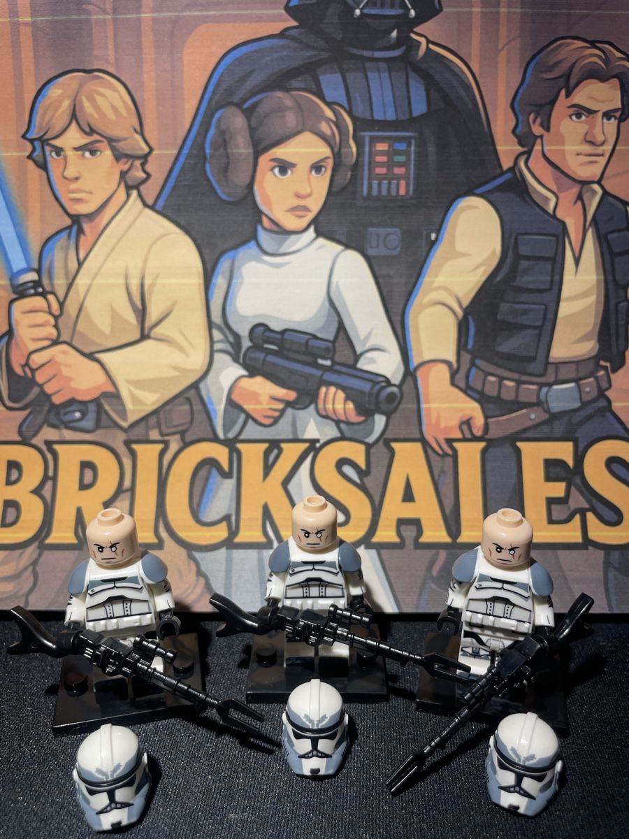 Star Wars Statuette: Star Wars Wolfpack Clone Trooper Figur Phase 2 Lego-Komp. – Nuovo (secondo la descrizione) da Zufikon venduto da BrickSales 1
