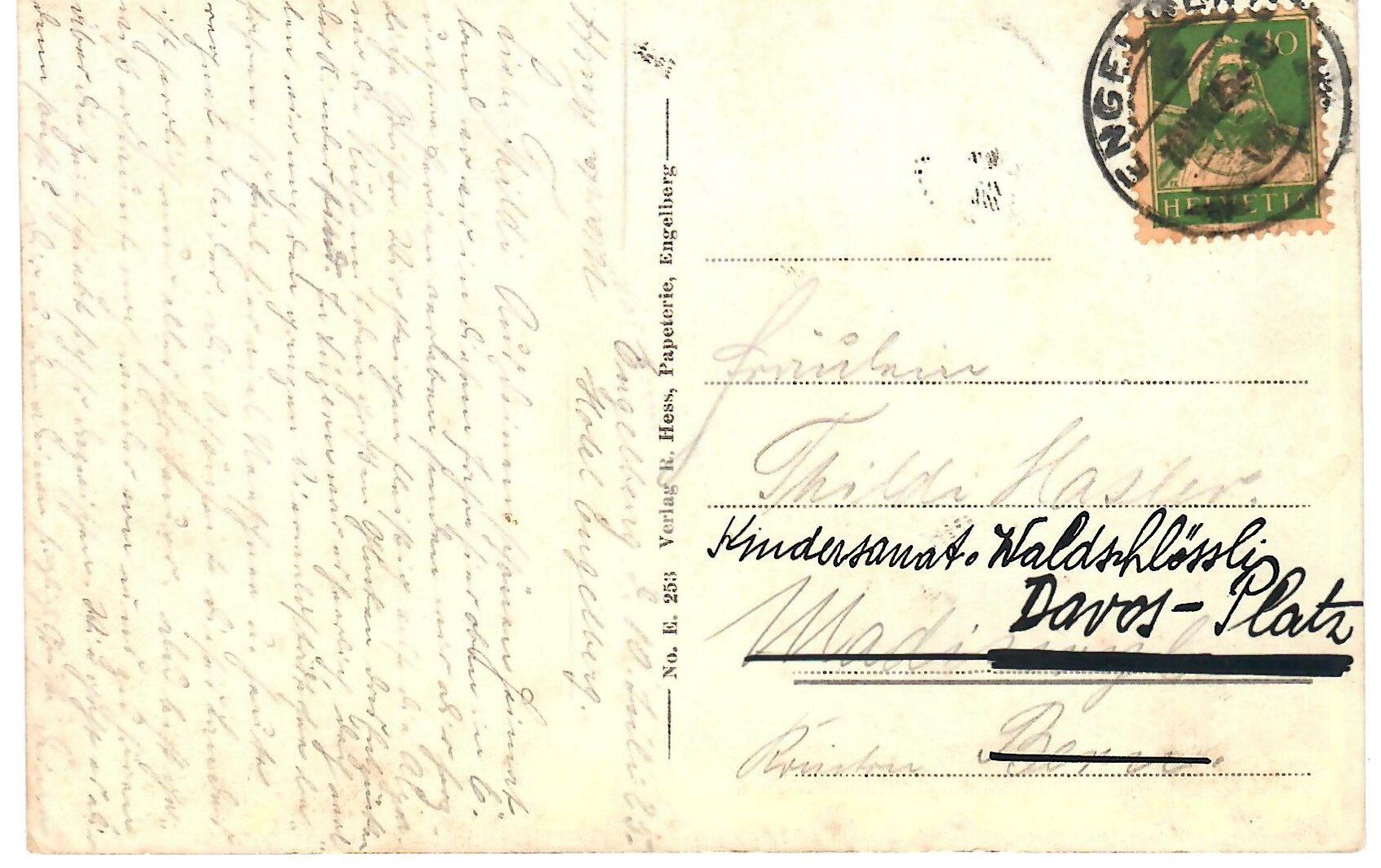 Cartoline postali: Engelberg gegen Juchlipass – Usato da Zweisimmen venduto da jakobsweg 1